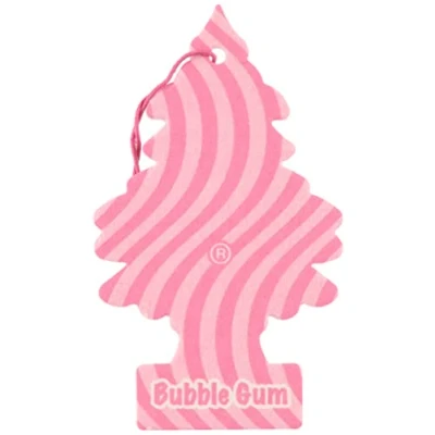 Image of Little Trees Air Freshener Tree MTR0066 Bubble Gum Fragrance For Car Home Boat Caravan Single Pack