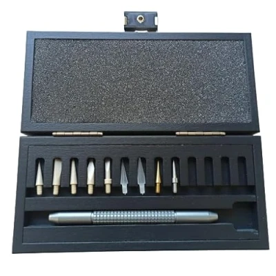 Image of KD89 Horotec MSA26.008 Multi Purpose Aluminium Hand Tool grey Comes in a Box with 8 Dowels and 1 Tracing Point,
