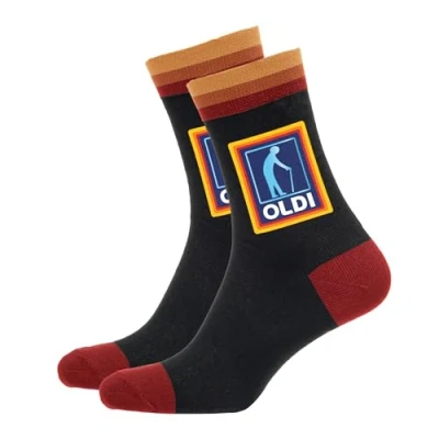 Image of SC Products Oldi Mens Funny Socks Cotton Novelty for Men Size 6 12 Grumpy Old Man Gifts Dad Older Grandad Age Joke