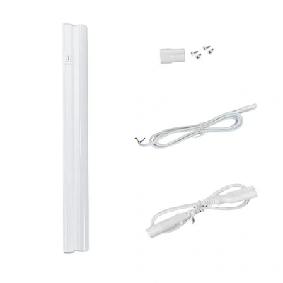 Image of Meridian Under Cabinet Tube LED Link Light 220 240V AC Batten Linkable Warm White IP20 with Cable &amp; Fixings Ceiling Surface Mounted Fitting for Indoors (4W 310mm CCT2, 1)
