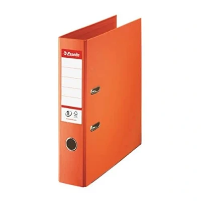 Image of Esselte A4 Lever Arch File, Orange, 72mm Spine, Plastic, 811340
