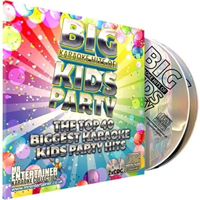 Image of Mr Entertainer Big Karaoke Hits of Kids Party Double CD+G (CDG) Pack. Top 40 Greatest Childrens Songs