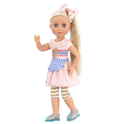 Image of Glitter Girls Chrissy Movable 36 cm doll Long Blond Hair with Blue Eyes includes clothes and accessories, 3 years +