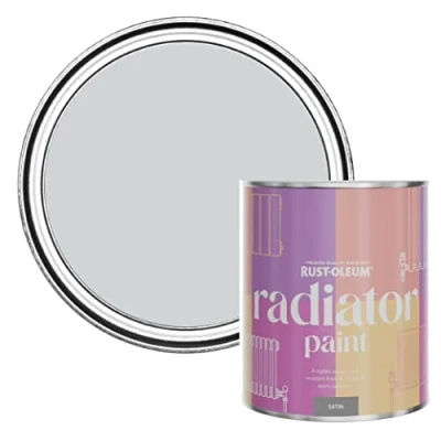Image of Rust Oleum Purple Heat Resistant Radiator Paint in Satin Finish Lilac Rhapsody 750ml