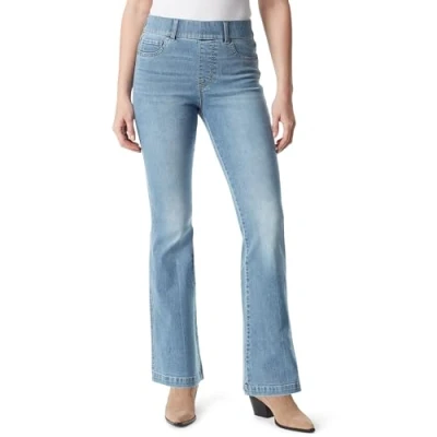 Image of Gloria Vanderbilt Women&#039;s Shape Effect Pull on High Rise Flare Jean Standard, Sonoma Valley Whiskers, 8 Short