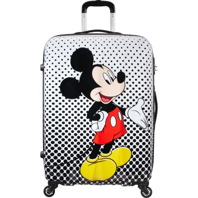 Image of American Tourister Disney Legends Spinner L, Kids luggage, 75 cm, 88 Multicolour (Mickey Mouse Polka Dot)