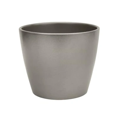 Image of Ivyline Planter, Ceramic, Silver, 14 x 16.5cm