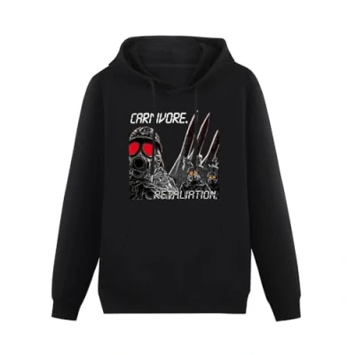 Image of CELeus Carnivore Retaliation Black Mens Hoody Men &#039;S Rock Band Hoodie Sweatershirt Size L