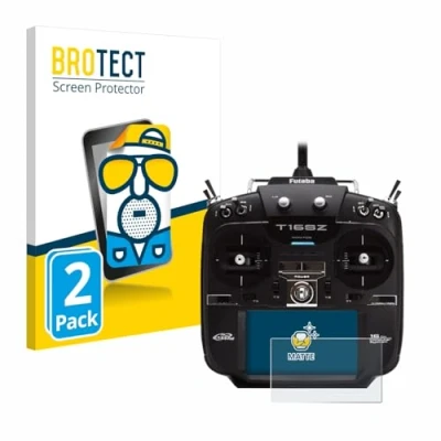 Image of brotect Screen Protector Anti Glare compatible with Robbe Futaba T16IZ (2 Pack) Matte, Fingerprint Protection Film