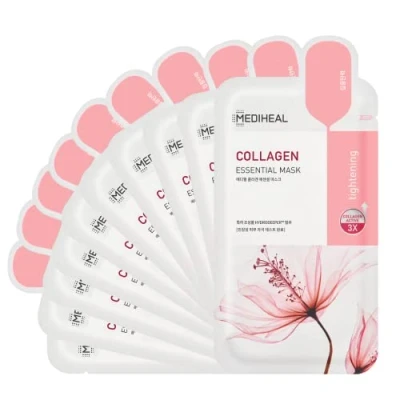 Image of Mediheal Collagen Essential Facial Mask (5 pcs/10 pcs), For All Skin Types, Lifting and Firming (10 pcs)