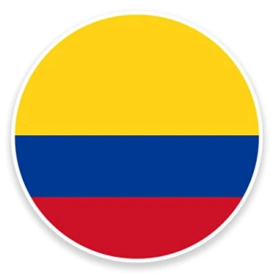 Image of 2 x 10cm/100mm Colombia Flag Vinyl SELF Adhesive Sticker Decal Laptop Travel Luggage Car Bike Sign Fun #9086