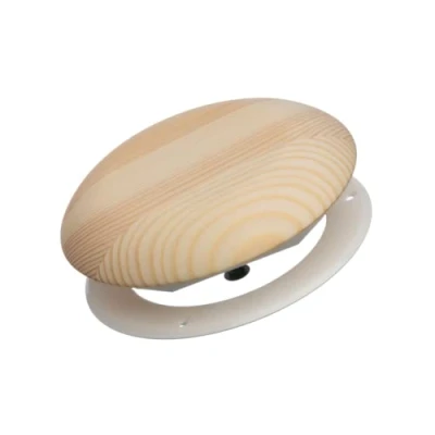 Image of Ø 100mm 4 inch Universal Supply and Extract Diffuser for Sauna Adjustable Air Valve Wall Ceiling Ventilation Cover Wooden