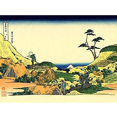 Image of Artery8 Hokusai 36 Views Fuji Shimomeguro Woodblock Japan Unframed Wall Art Print Poster Home Decor Premium