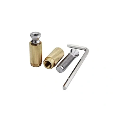 Image of Guyker Tremolo Bridge Studs &amp; Anchors Posts, Mounting Bolt Screw Inserts Compatible with GE1996T / 510TS System chrome