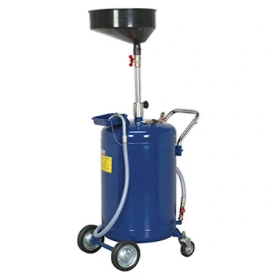 Image of Sealey Ak458Dx Mobile Oil Drainer 110Ltr Air Discharge