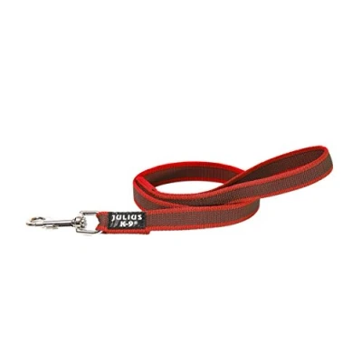 Image of Color &amp; Gray Super Grip Leash with Handle, 20 mm x 1 m, Red