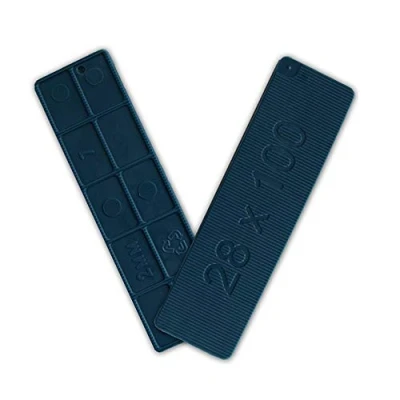 Image of 28mm Window Glazing Glass Packers Flooring Spacers 2mm x 120 Shims