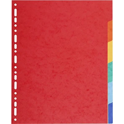 Image of Exacompta Ref 2106E Forever Collection 100% Recycled Dividers Suitable for A4+ Documents, 220gsm Card, 6 Position Multicoloured