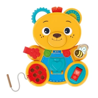 Image of Clementoni Busy Baby Bear: Montessori Activity Centre, Sensory Play &amp; Development Toy for Toddlers (12+ Months)