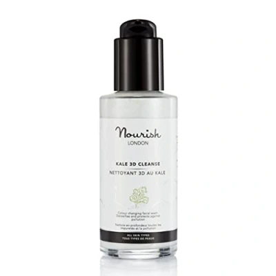 Image of Nourish London Kale 3D Facial Cleanser 100ml Colour Changing &amp; Griffonia Extracts 100% Vegan Cruelty Free Suitable for All Skin Types