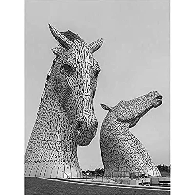 Image of Kelpies Horse Sculptures Falkirk Scotland Wall Art Print