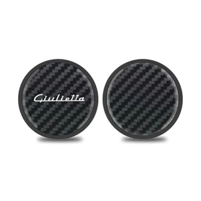 Image of TEAKEA 2PCS Car Cup Coaster, For Alfa Romeo Giulietta Drink Holder Coaster Insert Interior Accessories