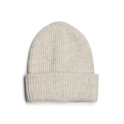 Image of PIECES Women&#039;s Pcmoella Hood Noos Bc Beanie, White Cap Grey/Detail: Melange, One Size Fits All