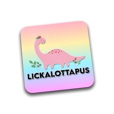 Image of Rib Ticklerz Funny Coaster Lickalottapus Novelty Gay Lesbian Birthday Gifts Best Friend Colleague Secret Santa Bestie Friendship Jokes DC163