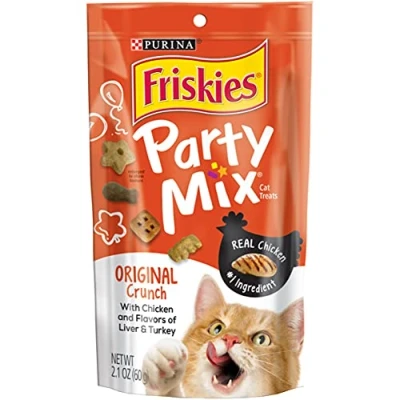 Image of Friskies Party Mix Chicken, Liver &amp; Turkey Original Crunch 2.1 oz