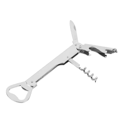 Image of Chef Aid Waiters Friend Corkscrew, Multi use Bar Keepers Tool and Opens Wine Beer Bottles with Ease, Dishwasher Safe