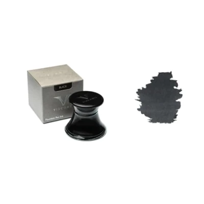 Image of Visconti Black Glass Inkwell 50 mlaa