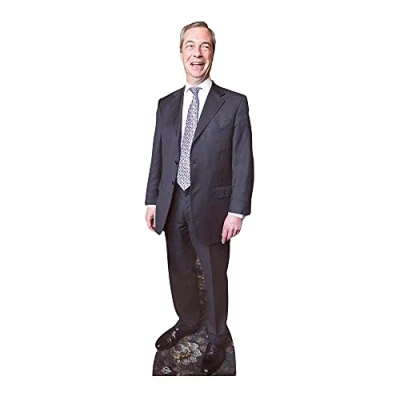 Image of Star Cutouts CS629 Nigel Farage Lifesize Cardboard Cutout 181cm, Multicolour