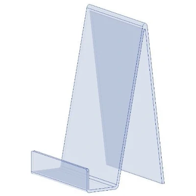 Image of EPOSGEAR Large Plastic Acrylic Perspex Book Plate Retail Display Stand Holder Perfect for Schools, Nurseries, Libraries etc (Clear)