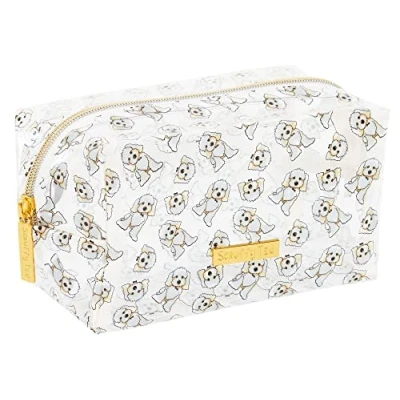 Image of ScruffyTed Clear Cosmetics Makeup Travel Bag Cockapoo Puppy Transparent Make Up Organiser Toiletry Waterproof Non Leak Pencil Case