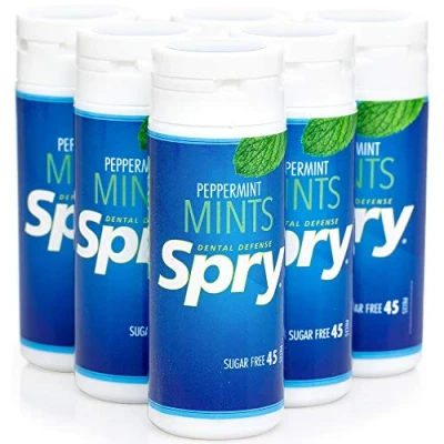 Image of Spry Mints with Xylitol Power Peppermint 6 x 45 piece tubes