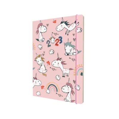 Image of Collins Maru A5 Week To View 2023 Diary Unicorn (MR153.UN 23 ) Complete Planner, Agenda and Journal