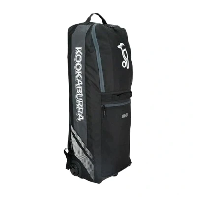 Image of Kookaburra wd5000 Wheelie Duffle Cricket Bag Black/Grey