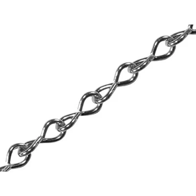Image of Faithfull FAICHJCUT20Z Jack Chain Zinc Plated Steel 2.5M Length 2mm Diameter, Silver