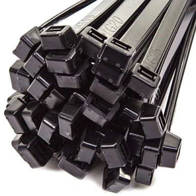 Image of 100x Strong Black Cable Ties (530mm x 9mm)