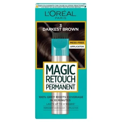 Image of L&#039;Oréal Paris Magic Retouch Permanent Root Concealer, Touching Up Grey Hair Dye, Darket Brown 3