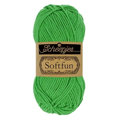 Image of Scheepjes Softfun 2605 Emerald Yarn 10x50g