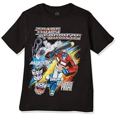 Image of Transformers Boys&#039; Short Sleeve T Shirt, Black, 5
