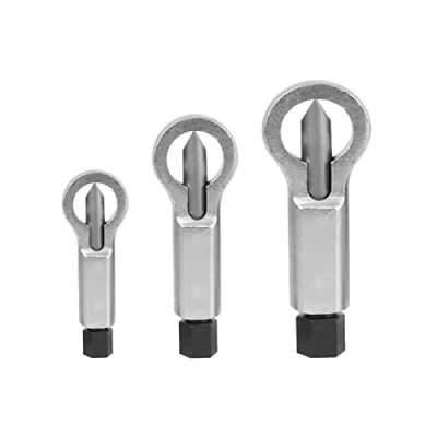 Image of WANGCL 3PCS Nut Splitter Breaker Extractor Remover Tool Remove Cutter for Damaged 9 12mm/12 16mm/16 22mm