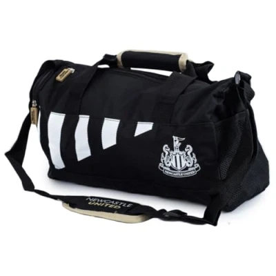 Image of Official Compatible with Newcastle United F.C. Large Black and White Striped Holdall