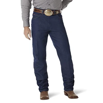 Image of Wrangler Men&#039;s Cowboy Cut Relaxed Fit Jean, Rigid Indigo, 34W x 38L