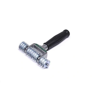 Image of Barnwell Spiked Star Wheel Carpet Heat Seam Roller 5&#039;&#039; Plastic Handle