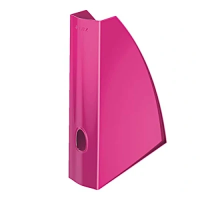 Image of Leitz TS 120555 Wow A4 Duo Colour Magazine File, 73mm x 318mm 272mm, Pink