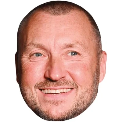 Image of Wayne Mardle (Stubble) Celebrity Mask, Flat Card Face, Fancy Dress Mask