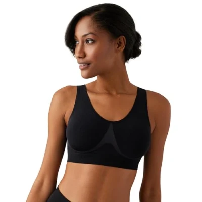 Image of Wacoal Women&#039;s B Smooth Bralette with Removable Pads, Black, 38