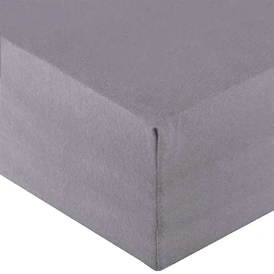 Image of aqua textil Royal Fitted Sheet Divan Water Beds Cotton Elastane 180x200 200x220 cm dark grey
